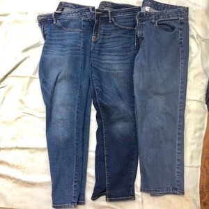Lot of 3 jeggings (2 Mossimo / 1 Anne Taylor LOFT)